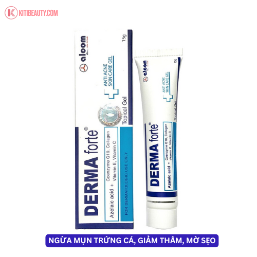 Derma Forte Gel 15g - Giảm Mụn Trứng Cá, Ngừa Thâm, Mờ Sẹo, Dưỡng Da